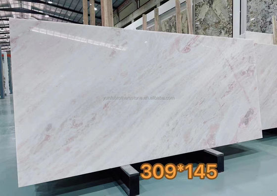 Moderne design villa Grafiek met doorzichtige schitterende roos regenboog onyx marmeren plaat