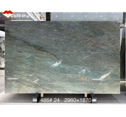 Amazon Blue Luxury Stone gepolijste plaat voor villa en hotel interieur design inspiratie