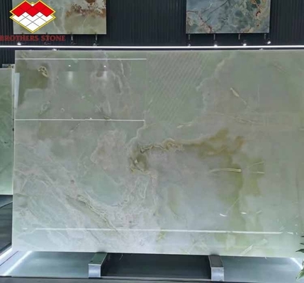 Moderne Afghaanse groene onyxsteenplaat voor decoratie van hotelwoning en eetzaal