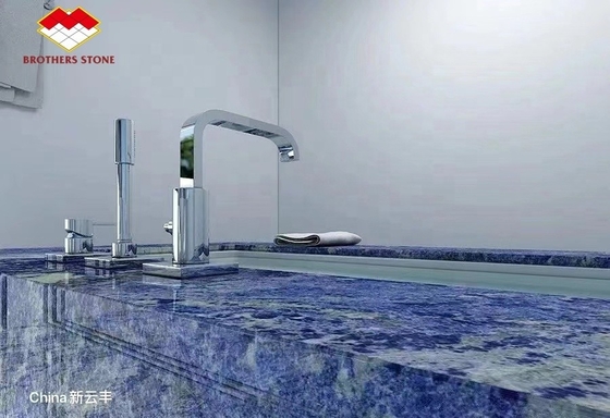 Transparante Afrikaanse lapis marmer Sodalite Blauwe marmer Onyx marmer van Yunfu