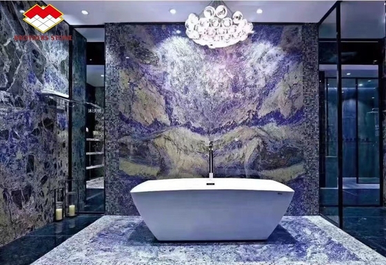 Transparante Afrikaanse lapis marmer Sodalite Blauwe marmer Onyx marmer van Yunfu