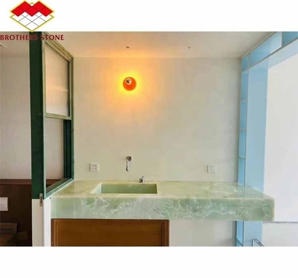 Moderne Afghaanse groene onyxsteenplaat voor decoratie van hotelwoning en eetzaal