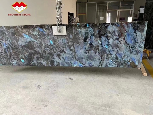 15-18 mm Dikte Blauw Bahia Marmer Transparent Kristal Blauw Onyx Marmeren tegel in goede staat