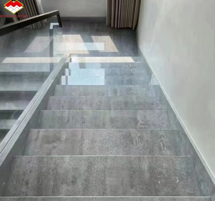 ODM OEM Gepolijste maanlicht Grijze marmeren steen vloer trappen voor hotel in Yunfu