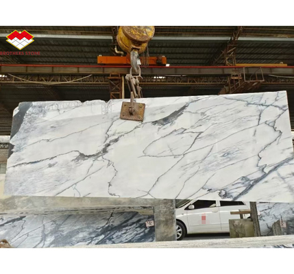 Sneeuwberg Wit Marmer Grote plaat voor Modern Design Eettafel Top Natuursteen