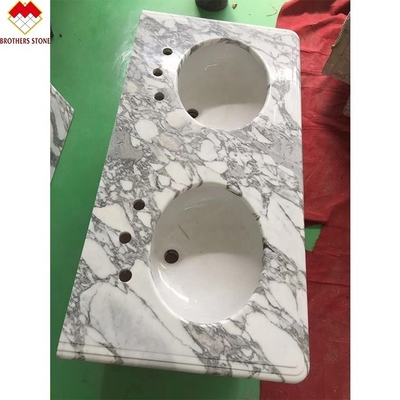 Statuario Venato Marmer Italië Wit Marmer Arabescato Marmeren Steen voor Vanity Top
