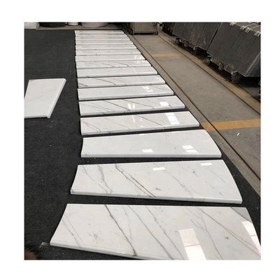 Unieke Blauwe Onyx Achtergrondverlichting Trappenhuizen Balustrade voor 8-30mm Dikte boog Trappen
