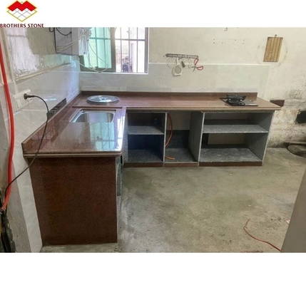 Chinese granieten steen gesneden op maat in moderne luxe stijl voor gepolijst keuken countertop