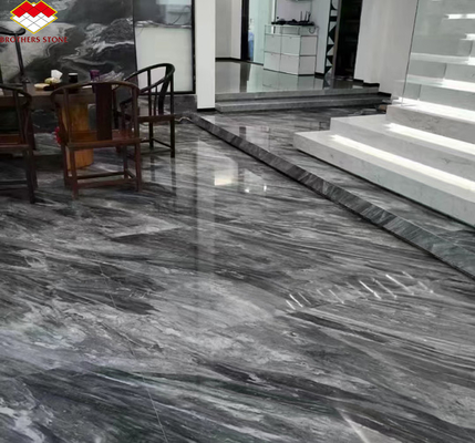 Hotel Interieurontwerp Calcite Marmeren Trappenvloer en Trappen met Licht in Florence Grijs
