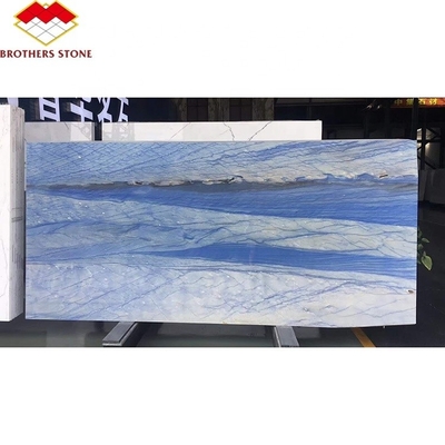 Brothers Steen Satine Blauw Granite Quartzite Keizerlijk Blauw Macauba's voor de vloer Muur Lichte Blauwe Macauba's Blauwe Marmer