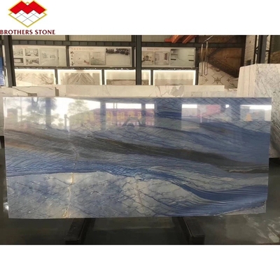 Brothers Steen Satine Blauw Granite Quartzite Keizerlijk Blauw Macauba's voor de vloer Muur Lichte Blauwe Macauba's Blauwe Marmer