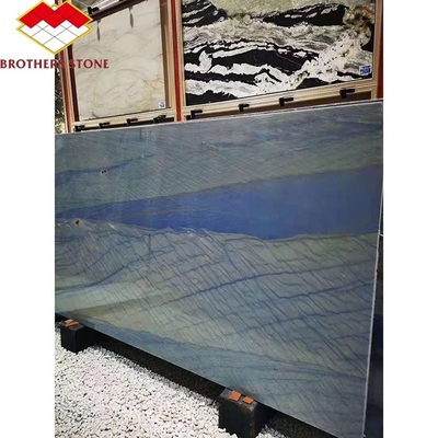 Brothers Steen Satine Blauw Granite Quartzite Keizerlijk Blauw Macauba's voor de vloer Muur Lichte Blauwe Macauba's Blauwe Marmer