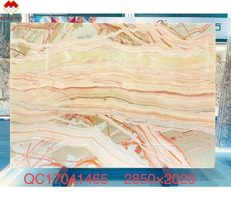 Translucent Regenboog Onyx Steen voor Villa Achtergrond CNF Gepolijst Rode Draak Onyx Marmer