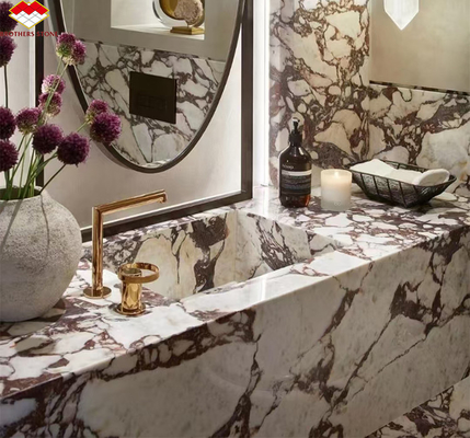 Moderne Calacatta Viola Marmer Vanity Wasbak voor Big Slab Keuken Borden en wasbakken