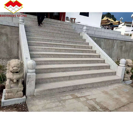 Chinese Granit Luxe Outdoor Wit Granit Snijden op maat Vlammen Slabs voor vloeren Trappen