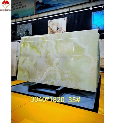 Direct verkoop Translucent Green Onyx Slab voor toonbank standaard of op maat