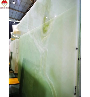 Direct verkoop Translucent Green Onyx Slab voor toonbank standaard of op maat