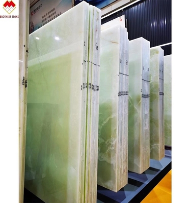 Direct verkoop Translucent Green Onyx Slab voor toonbank standaard of op maat