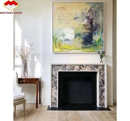 Gepersonaliseerde marmeren mantel open haard zonder afstandsbediening Perfect voor woonkamer of Vilar