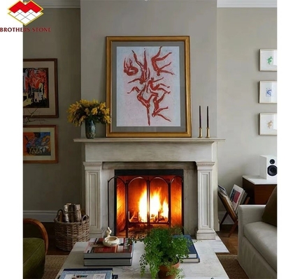 Gepersonaliseerde marmeren mantel open haard zonder afstandsbediening Perfect voor woonkamer of Vilar
