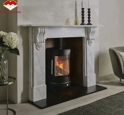 Gepersonaliseerde marmeren mantel open haard zonder afstandsbediening Perfect voor woonkamer of Vilar