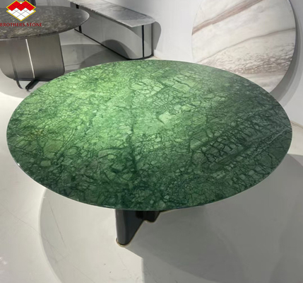 Calcite donkergroen marmer voor modern design villa badkamer wasbak en eettafel