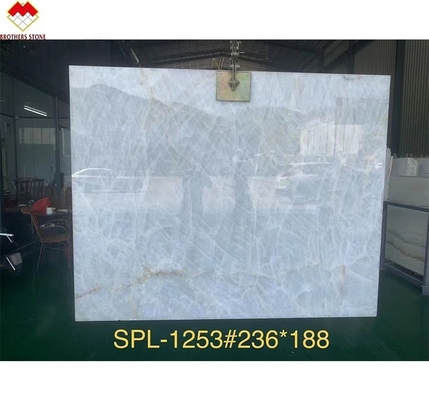 Transparante Royal White Onyx Tile Grote Slab Steenvorm met 0,12% Water Absorptie
