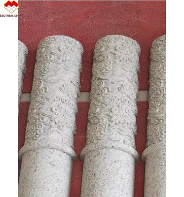 Amerikaanse stijl Granite Marmer bedekkende pilaar Snijwerk Holle ronde kolom bij Yunfu Sale