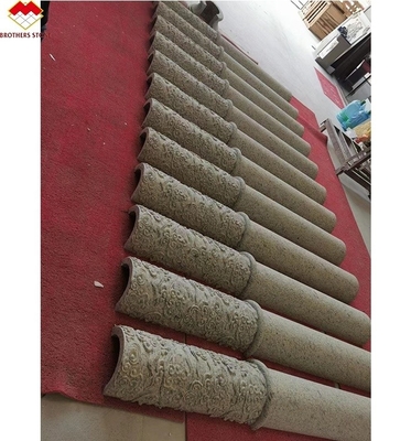 Amerikaanse stijl Granite Marmer bedekkende pilaar Snijwerk Holle ronde kolom bij Yunfu Sale