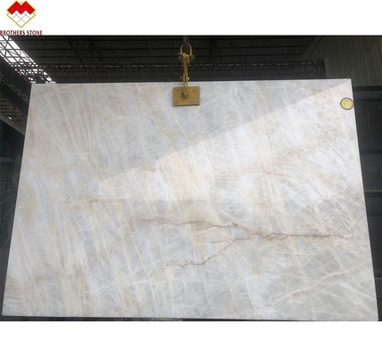 Achtergrondverlichting Wit onyxtegel voor muur en vloer Translucent kristalwit marmer grote plaat