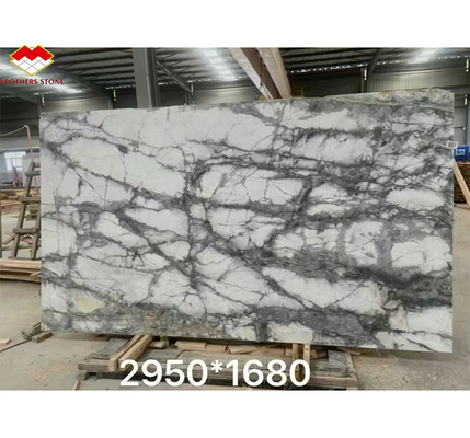 Gepolijste Arabescato witte Italiaanse marmeren plaat voor moderne muur en ronde eettafel