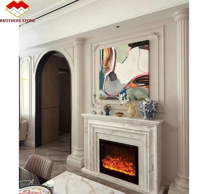 Steenkool open haarden Moderne Italiaanse stijl Marmer Sofitel open haard mantel voor interieur