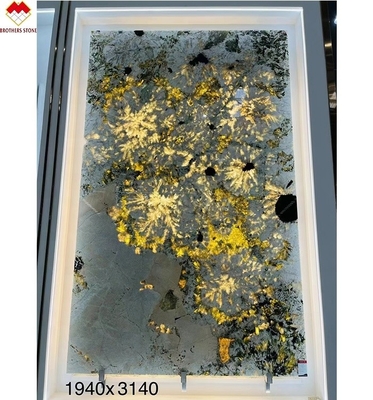 Translucent Braziliaans Alpinus Granite Super Crystal Exotic Natural Backlit Patagonia Quartzite Steen Muurpaneel