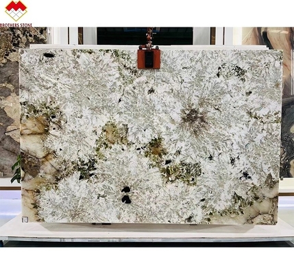 Translucent Braziliaans Alpinus Granite Super Crystal Exotic Natural Backlit Patagonia Quartzite Steen Muurpaneel