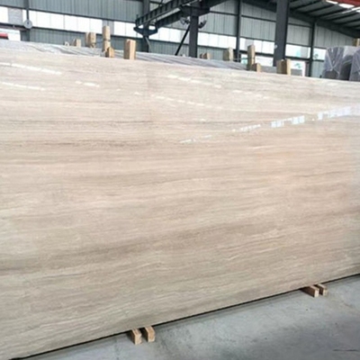 Standaardgrootte Witte Houten Marmeren Plak 1530mm Dikte voor Binnen
