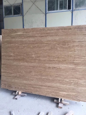 De Gele Roman Beige Travertijn van Iran 2cm en 3 Cm-Travertijnplakken en Tegels met Netwerk op Rug
