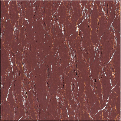 Purper Rood 2630 x 1310mm het Marmer van Rosso Lepanto met Witte Aders