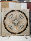 De luxe Binnenlandse Decoratieve Muur van Jet Medallion Flower Marble Petterns van het Halwater