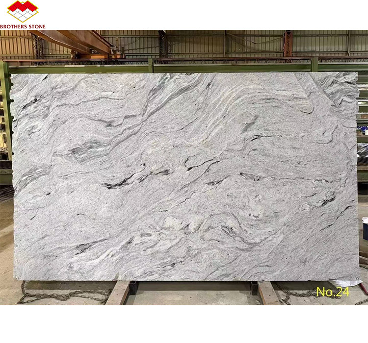 Low Per Square Foot Viscon witte granieten platen voor moderne villa buitenwandbekleding