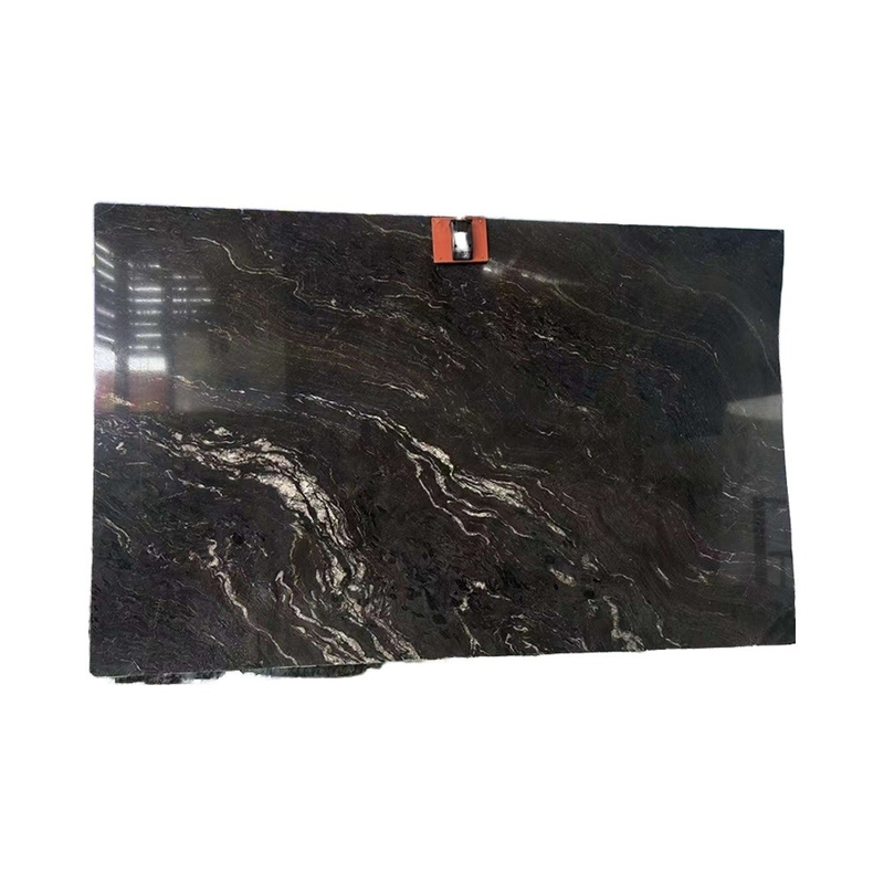 Gepolijste Gucci Black Cosmic Granite Slab uit Brazilië voor moderne keuken en badkamer