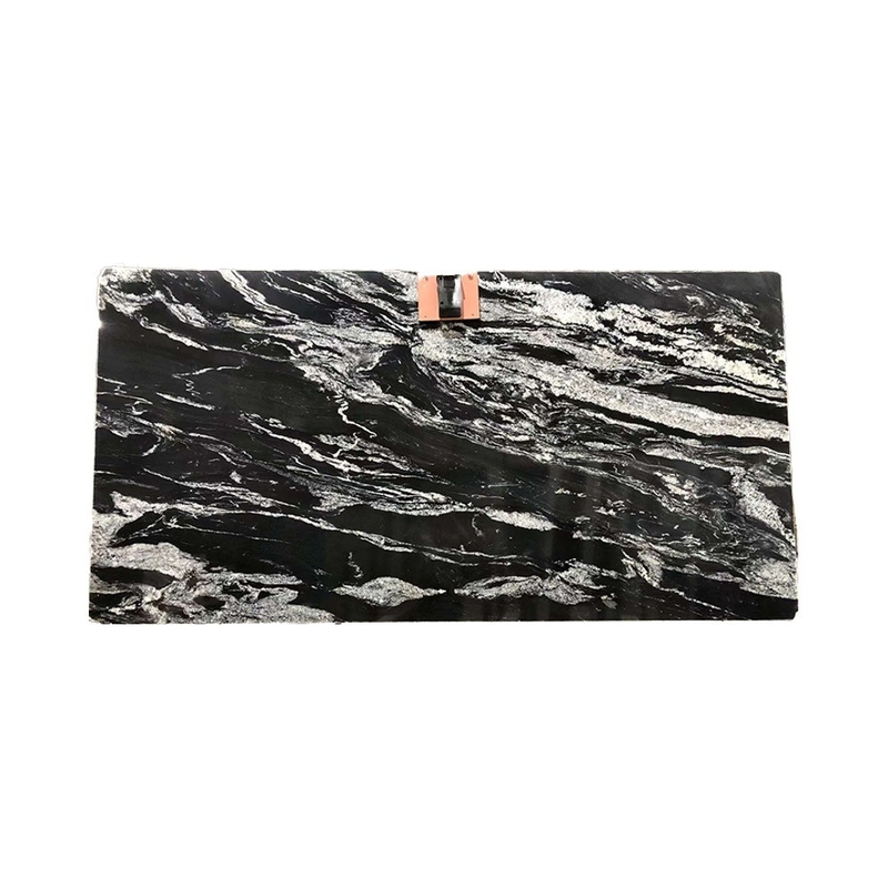 Component Lavabo Gepolijst Zwart Quartzite Vanity Top voor Eind Badkamer Ontwerp in Brazilië