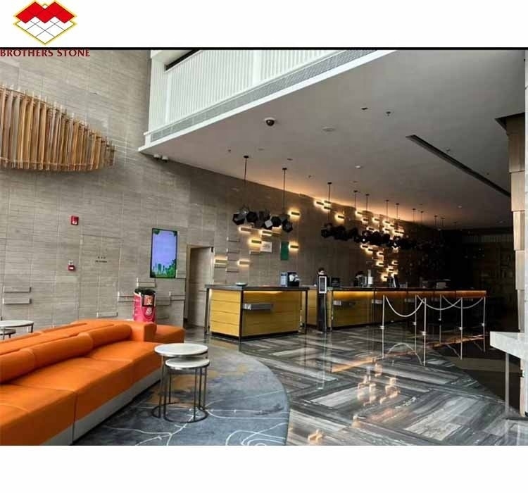 Moderne natuurstenen marmeren vloeren wandtegels in gepolijste afwerking voor hotelverbetering 2024