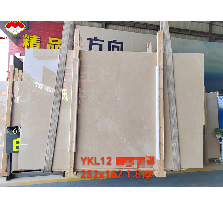 Calcite marmer gepolijst Bianco Botticino voor High End Shanna Beige Wand Panel Design