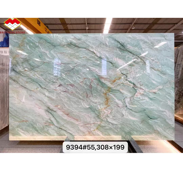 Gepolijste Royal Green Quartzite Natural Green Gaya Marmer Grote plaattegels voor hotelvloer &amp; Wand Decor voor koffietafel