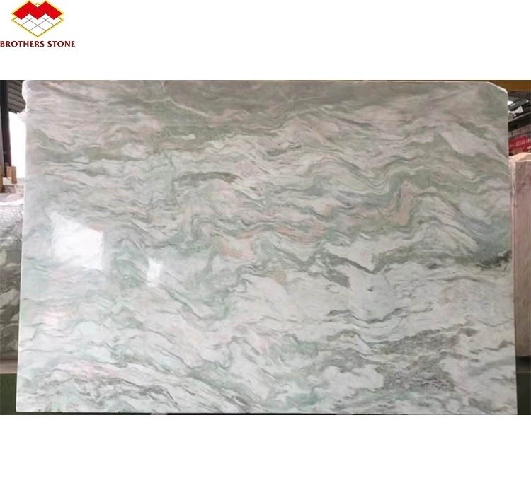 Moderne design stijl Grote plaat groene jade onyx marmeren steen voor badkamer muur en tafel