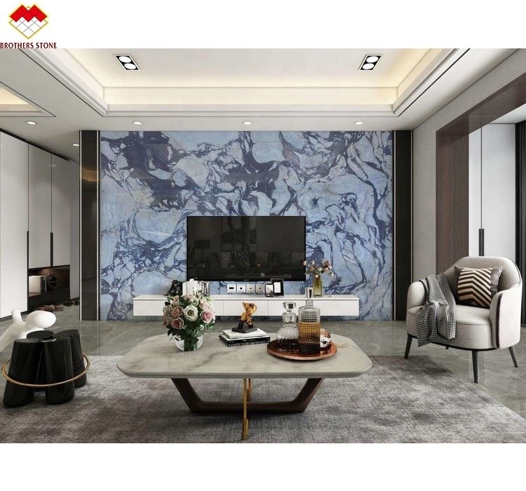 Hotel Decoratie Afyon Violet Arabescato Venato Marmeren platen met Calacatta/Calcutta