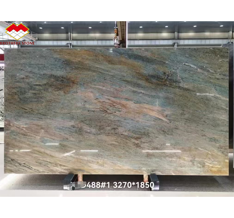 Amazon Blue Luxury Stone met gepolijst oppervlak Moderne werkbladen en wanddecoratie